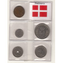 DANIMARCA set monete circolate da  5- 10 - 25 Ore - 1 Krone - 5  Kroner anni vari Bella Conservazione